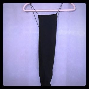 Boohoo slinky bodysuit s black